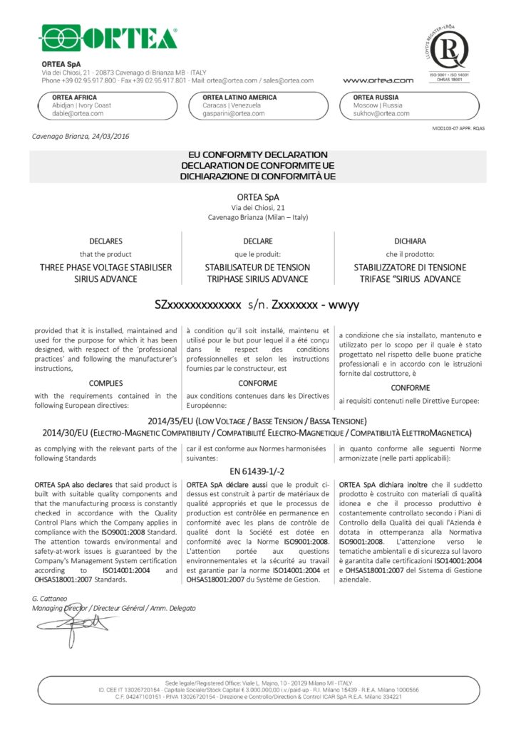 06 conformità SIRIUS ADVANCE 2016 UK-FR-IT_page-0001