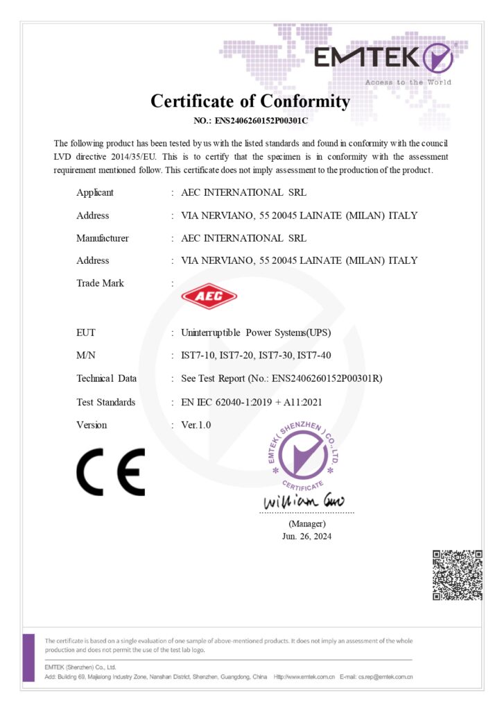 IST7 10-40K IEC 62040-1 ENS2406260152P00301C certificate_page-0001